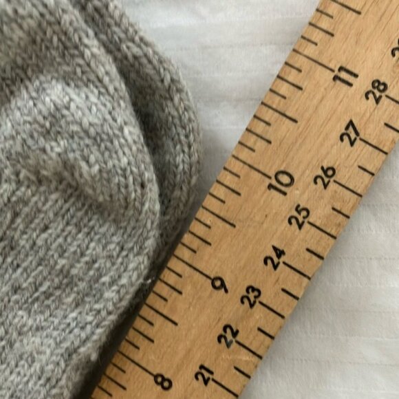 NWT Wool Socks-casual Heather gray with Ribbed Design - Picture 8 of 11